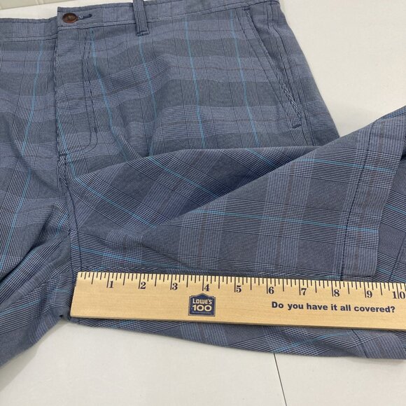 Tommy Bahama Men 36 Blue Plaid Chino Shorts - Picture 7 of 8